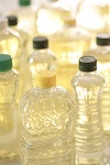Canola oil bottles